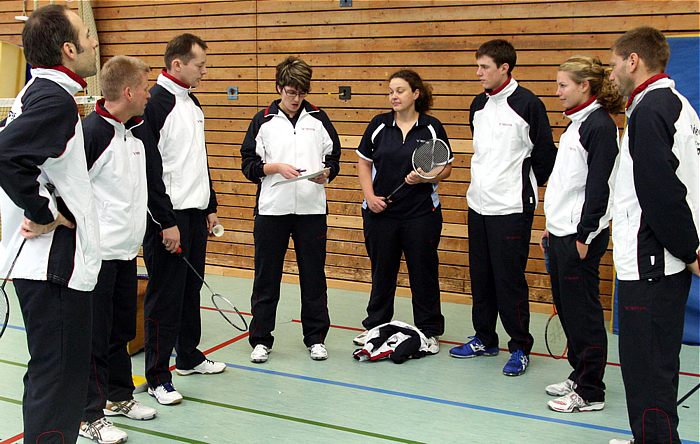 Das Badmintonteam des MTV Itzehoe