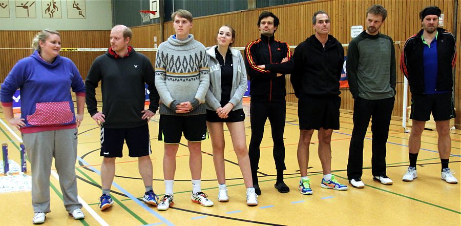 Saisonfinale des Badmintonteams des Sport-Club Itzehoe