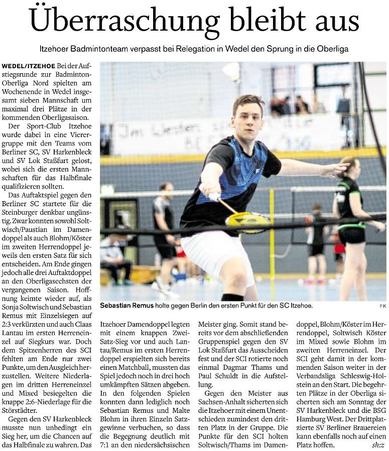 SC Itzehoe, SCI-Badminton