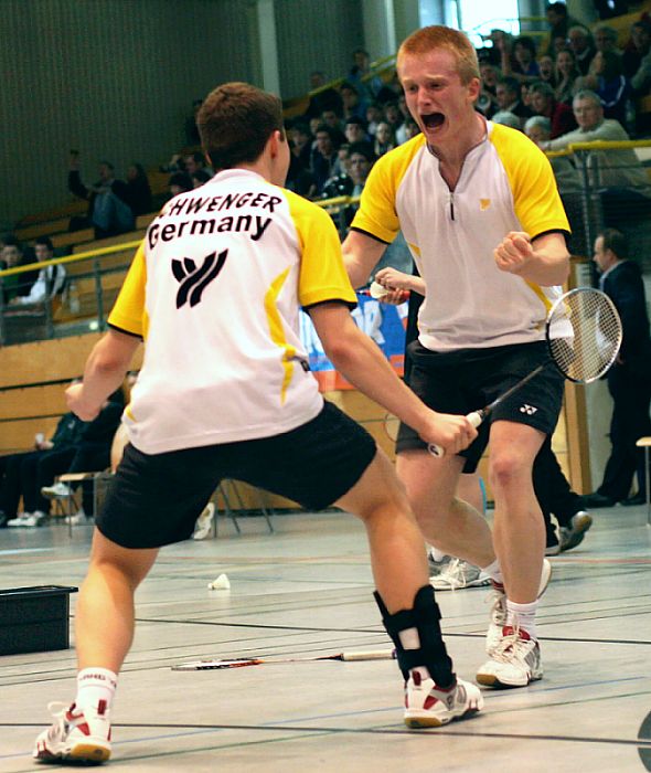 Deutsche Badminton-Jugendmeisterschaften U 15, U 17 und U 19 am 08.02.2009 in Lübeck,  © Foto: Frank Kossiski