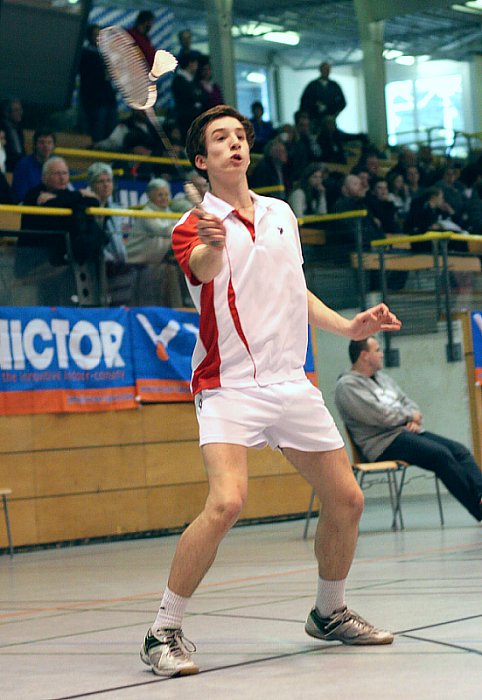 Deutsche Badminton-Jugendmeisterschaften U 15, U 17 und U 19 am 08.02.2009 in Lübeck,  © Foto: Frank Kossiski