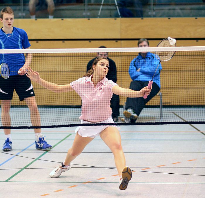 Deutsche Badminton-Jugendmeisterschaften U 15, U 17 und U 19 am 08.02.2009 in Lübeck,  © Foto: Frank Kossiski