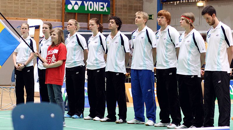 Badminton-Länderspiel Deutschland - Schweden am 09.03.2009 in Braunschweig, © Fotos von Frank Kossiski