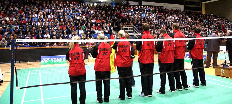 Badminton-Länderspiel Deutschland - Schweden am 09.03.2009 in Braunschweig, © Fotos von Frank Kossiski