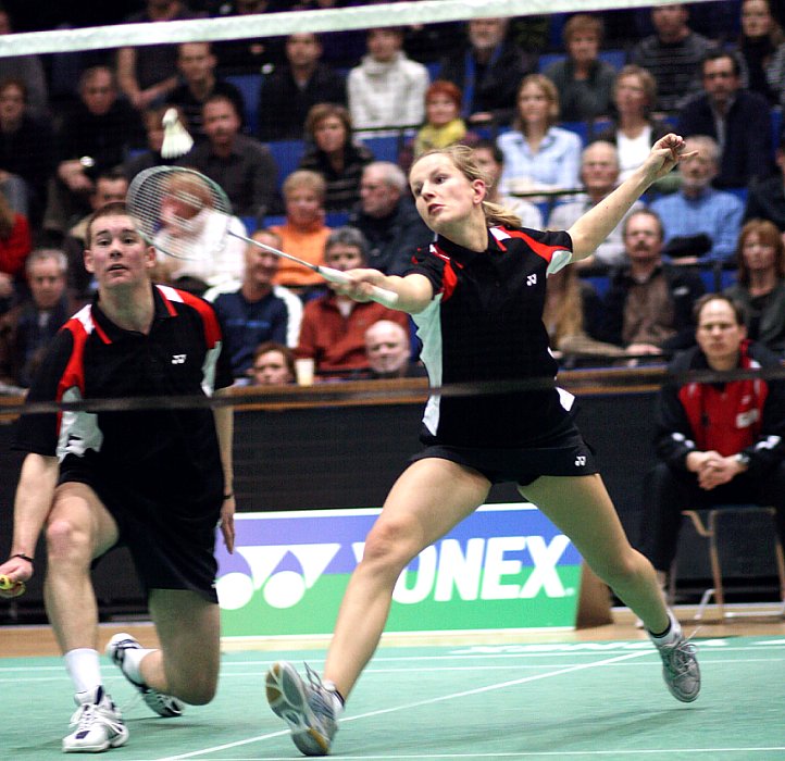 Badminton-Länderspiel Deutschland - Schweden am 09.03.2009 in Braunschweig, © Fotos von Frank Kossiski