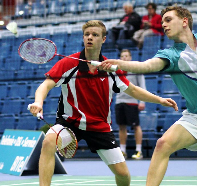 Daniel Seifert und Bjarne Geiss, © Badmintonfotos von Frank Kossiski