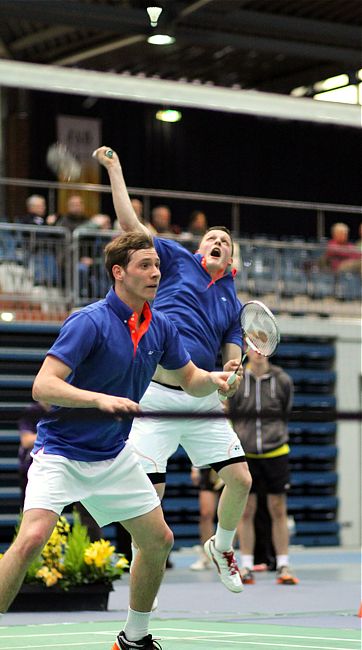 Thomas Legleitner und Peter Lang, © Badmintonfotos von Frank Kossiski