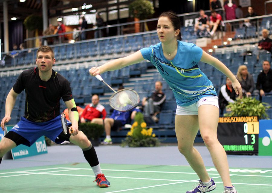 Katrin Schadlowski und Alexander Strehse, © Badmintonfotos von Frank Kossiski