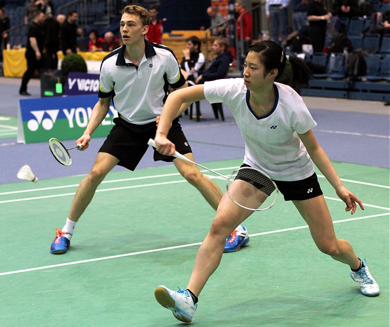 Yvonne Li und Patrick Scheiel, © Badmintonfotos von Frank Kossiski