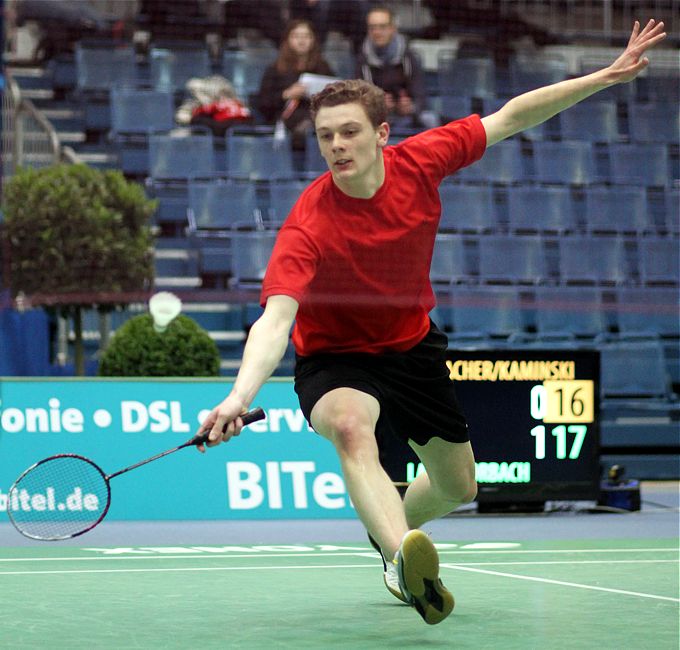 Malte Laibacher, © Badmintonfotos von Frank Kossiski