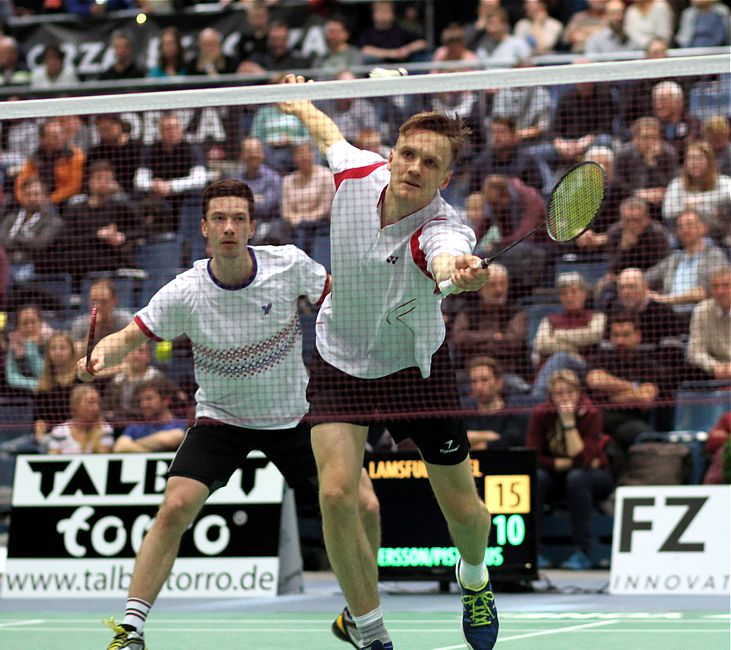 Nikolaj Persson und Johannes Pistorius, © Badmintonfotos von Frank Kossiski