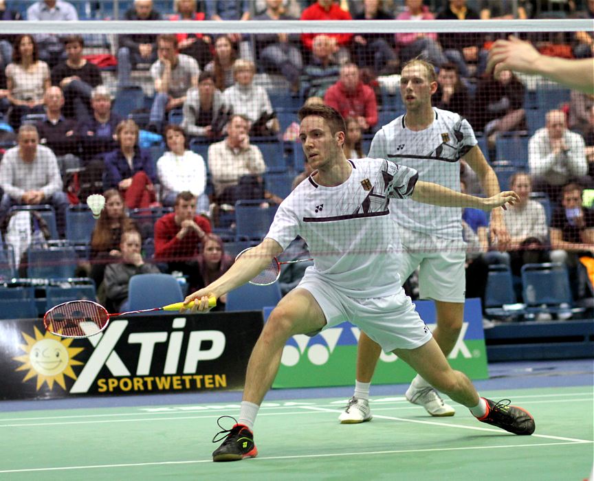 Mark Lamsfuß und Max Weißkirchen, © Badmintonfotos von Frank Kossiski