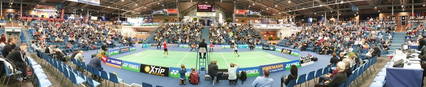 Deutsche Badminton-Meisterschaften in Bielefeld in der Seidensticker-Halle, © Badmintonfotos von Frank Kossiski