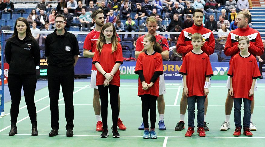 Deutsche Badminton-Meisterschaften in Bielefeld in der Seidensticker-Halle, © Badmintonfotos von Frank Kossiski