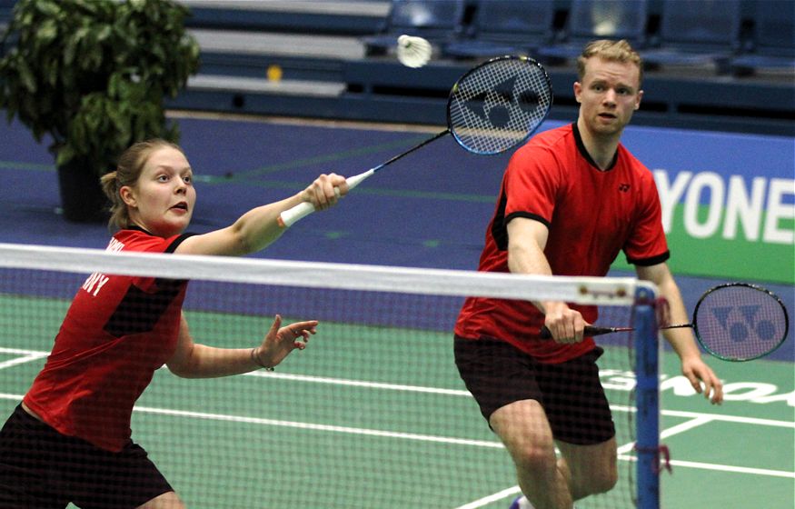 Emma Moszczynski und Bjarne Geiss, © Badmintonfotos von Frank Kossiski