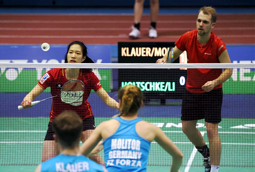 Bjarne Geiss und Eva Janssens, © Badmintonfotos von Frank Kossiski