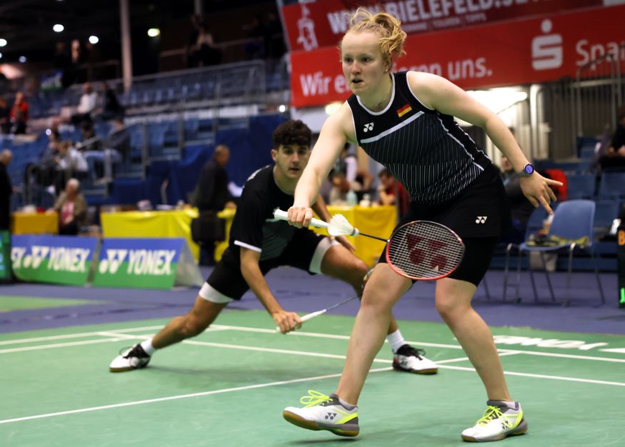 Bjarne Geiss und Eva Janssens, © Badmintonfotos von Frank Kossiski