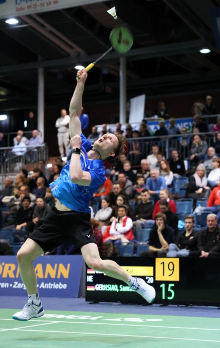 Raphael Beck und Peter Käsbauer, © Badmintonfotos von Frank Kossiski