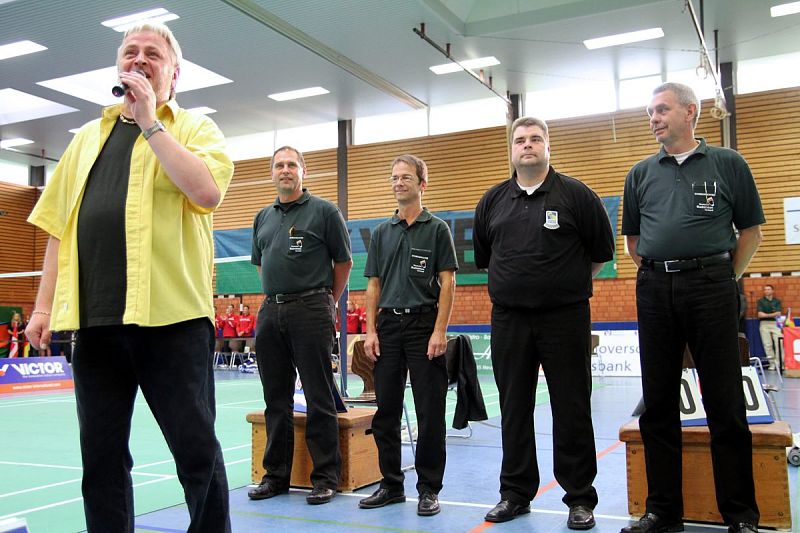 Badminton-Länderspiel Badminton-Länderspiel U 19 Deutschland - Dnemark am 18.08.2010 in Neustadt am Rbenberge, © Fotos von Frank Kossiski