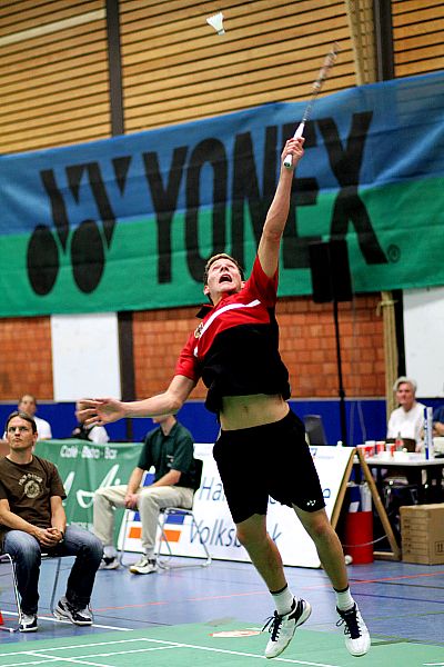 Badminton-Länderspiel Badminton-Länderspiel U 19 Deutschland - Dnemark am 18.08.2010 in Neustadt am Rbenberge, © Fotos von Frank Kossiski