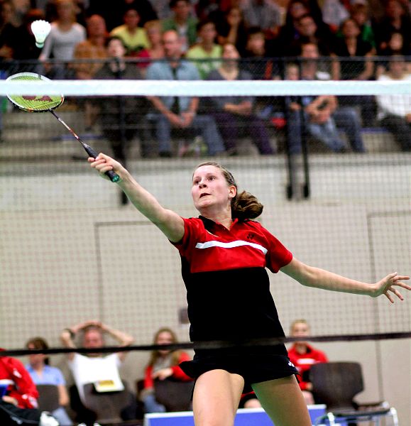 Badminton-Länderspiel Badminton-Länderspiel U 19 Deutschland - Dnemark am 18.08.2010 in Neustadt am Rbenberge, © Fotos von Frank Kossiski