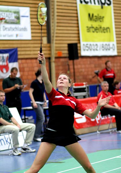 Badminton-Länderspiel Badminton-Länderspiel U 19 Deutschland - Dnemark am 18.08.2010 in Neustadt am Rbenberge, © Fotos von Frank Kossiski