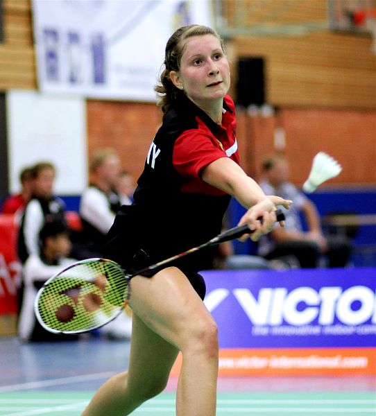 Badminton-Länderspiel Badminton-Länderspiel U 19 Deutschland - Dnemark am 18.08.2010 in Neustadt am Rbenberge, © Fotos von Frank Kossiski