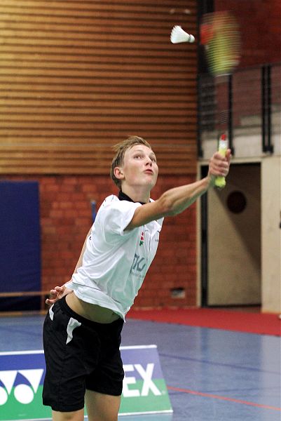 Badminton-Länderspiel Badminton-Länderspiel U 19 Deutschland - Dnemark am 18.08.2010 in Neustadt am Rbenberge, © Fotos von Frank Kossiski