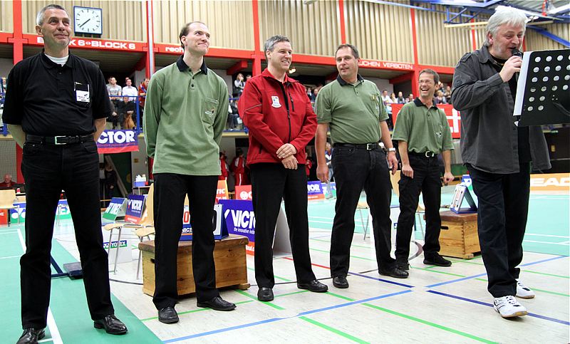 Badminton-Länderspiel Deutschland - Dnemark am 01.10.2010 in Hamburg, © Fotos von Frank Kossiski