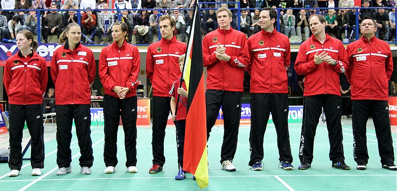 Badminton-Länderspiel Deutschland - Dnemark am 01.10.2010 in Hamburg, © Fotos von Frank Kossiski