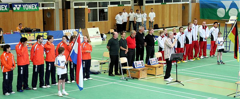 Badminton-Länderspiel Deutschland -Niederlande am 31.05.2011 in Emden, © Fotos von Frank Kossiski