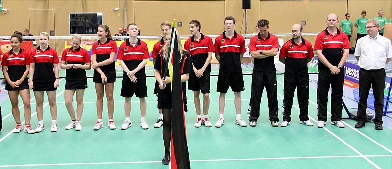 Badminton-Länderspiel U 19 Deutschland - Dnemark am 24.08.2011 in Mölln, © Fotos von Frank Kossiski