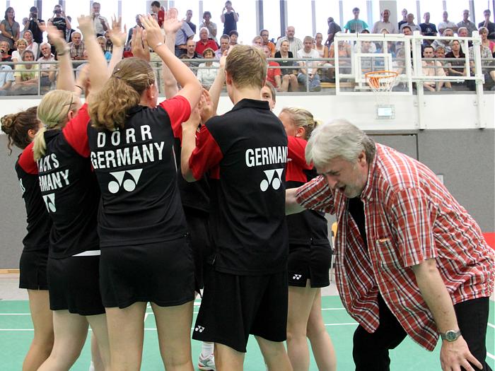 Badminton-Länderspiel U 19 Deutschland - Dnemark am 25.08.2011 in Vechta, © Fotos von Frank Kossiski