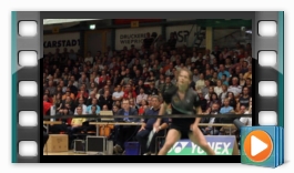 Begeisterte Badmintonfans in Dessau, © Foto von Frank Kossiski