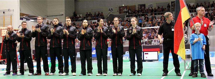 Die deutsche Nationalmannschft, © Badmintonfotos von Frank Kossiski