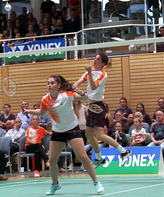 Badminton-Länderspiel Deutschland - Niederlande in Brokdorf, ausgerichtet durch den Sport-Club Itzehoe