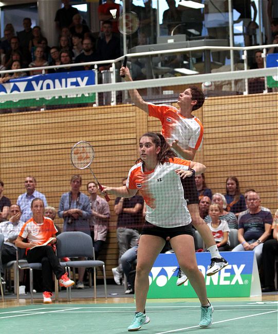 Badminton-Länderspiel Deutschland - Niederlande in Brokdorf, ausgerichtet durch den Sport-Club Itzehoe