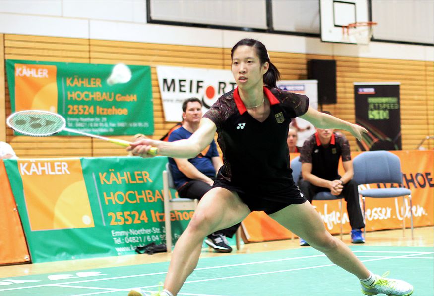 Badminton-Länderspiel Deutschland - Niederlande in Brokdorf, ausgerichtet durch den Sport-Club Itzehoe