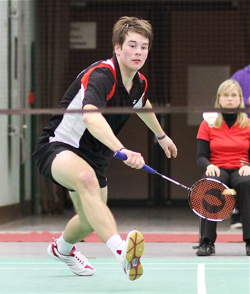 Badminton-Länderspiel Deutschland - Spanien am 26.01.2010 in Augsburg, © Fotos von Frank Kossiski