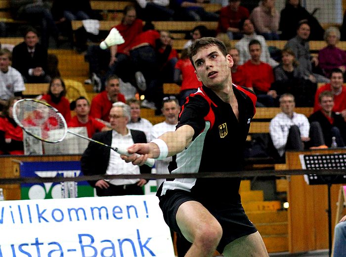 Badminton-Länderspiel Deutschland - Spanien am 26.01.2010 in Augsburg, © Fotos von Frank Kossiski