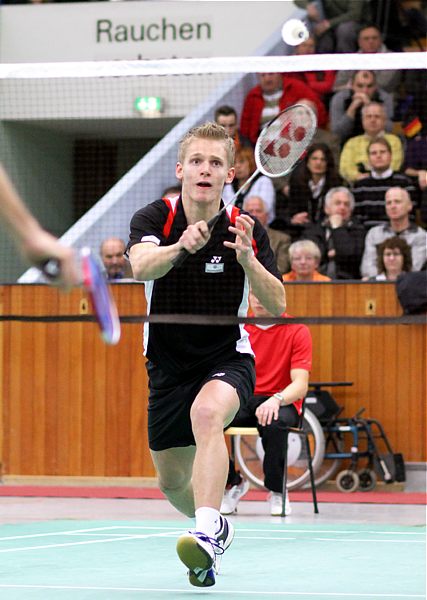 Badminton-Länderspiel Deutschland - Spanien am 26.01.2010 in Augsburg, © Fotos von Frank Kossiski