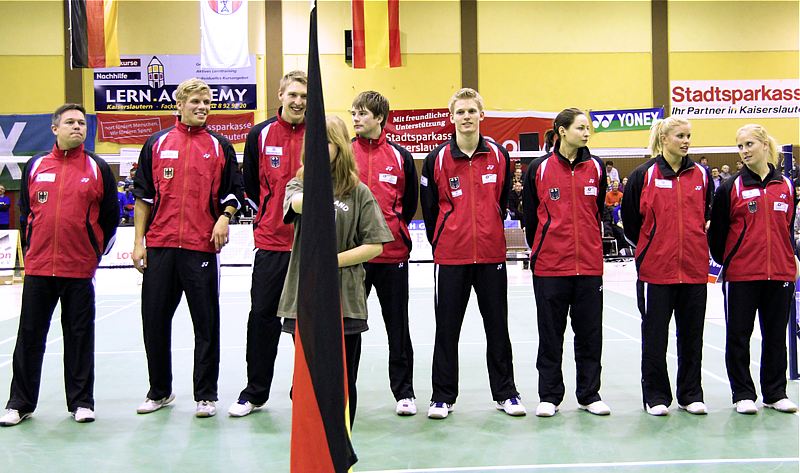 Badminton-Länderspiel Deutschland - Spanien am Spanien am 27.01.2010 in Kaiserslautern, © Fotos von Frank Kossiski