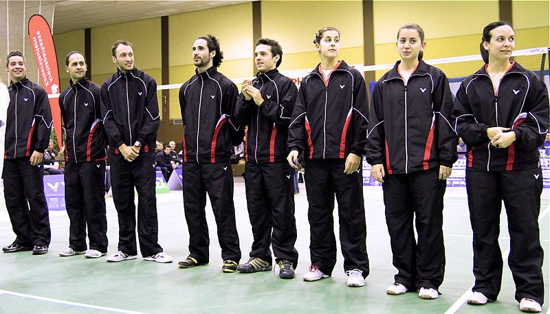 Badminton-Länderspiel Deutschland - Spanien am Spanien am 27.01.2010 in Kaiserslautern, © Fotos von Frank Kossiski