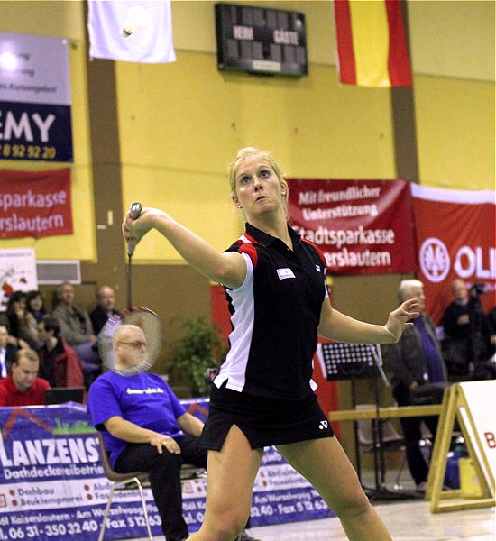 Badminton-Länderspiel Deutschland - Spanien am Spanien am 27.01.2010 in Kaiserslautern, © Fotos von Frank Kossiski