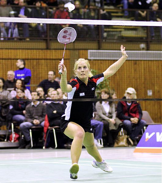 Badminton-Länderspiel Deutschland - Spanien am Spanien am 27.01.2010 in Kaiserslautern, © Fotos von Frank Kossiski